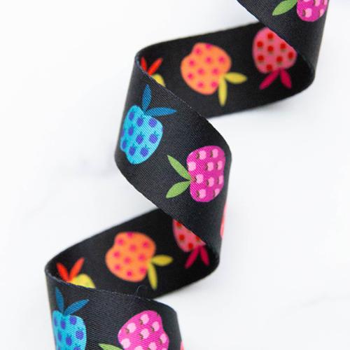 Rainbow Apples Webbing- 1.5"