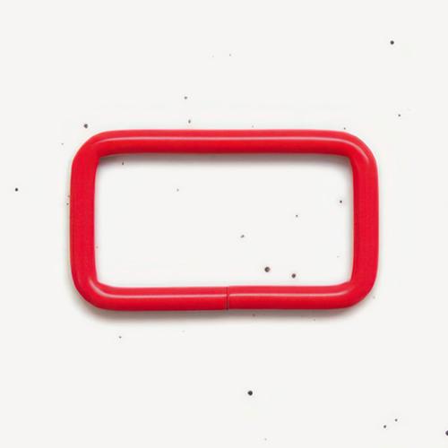 Rectangle Ring in Scarlet - 1.5"