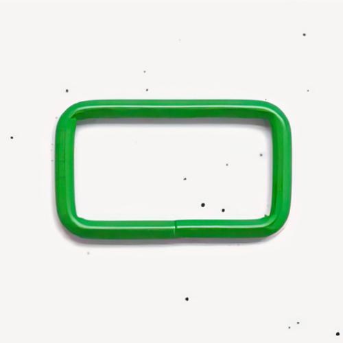 Rectangle Ring in Kelly Green - 1"