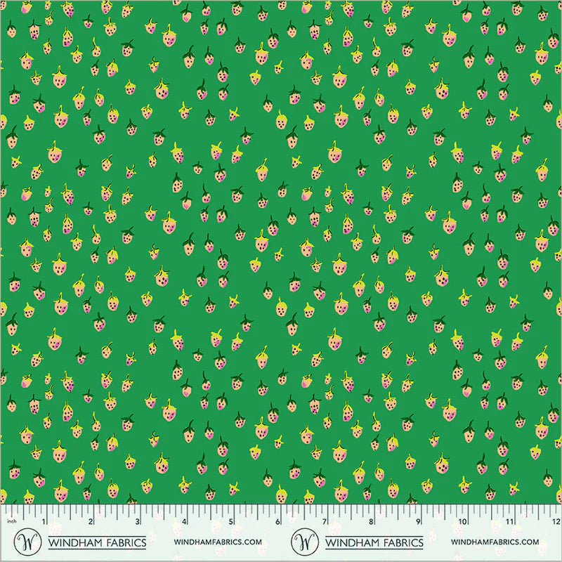PREORDER Heather Ross Favorites Field Strawberries in Jade