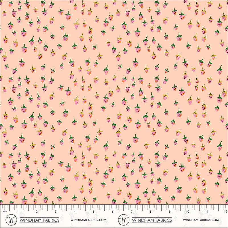 PREORDER Heather Ross Favorites Field Strawberries in Blush