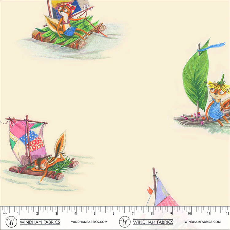 PREORDER HR Boat Race Stick Boats in Ivory