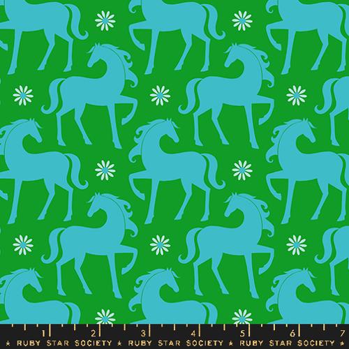 LS* Carousel Fancy Horse in Verdant
