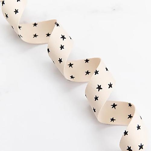 Starry Webbing Natural and Black 1.5"