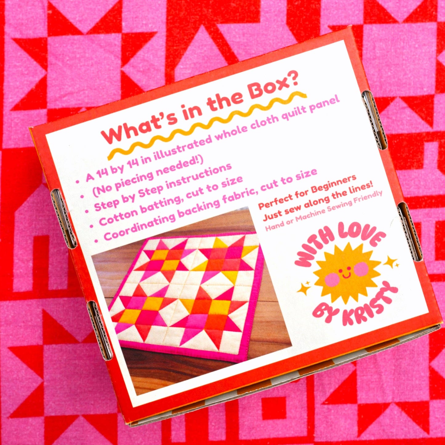 With Love by Kristy Mini Quilt Kits - Pink