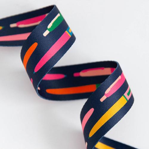 Webbing Pens In Navy 1.5"