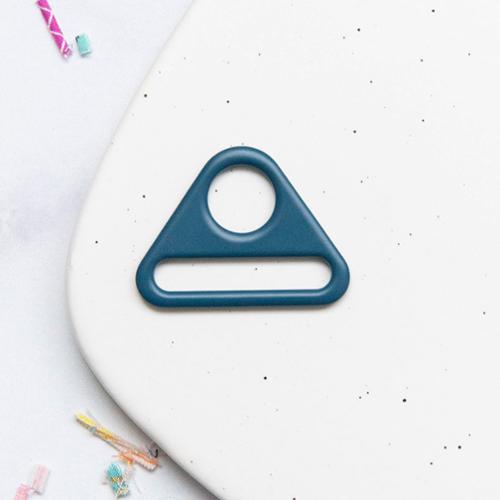 Triangle Ring in Deep Teal- 1.5"
