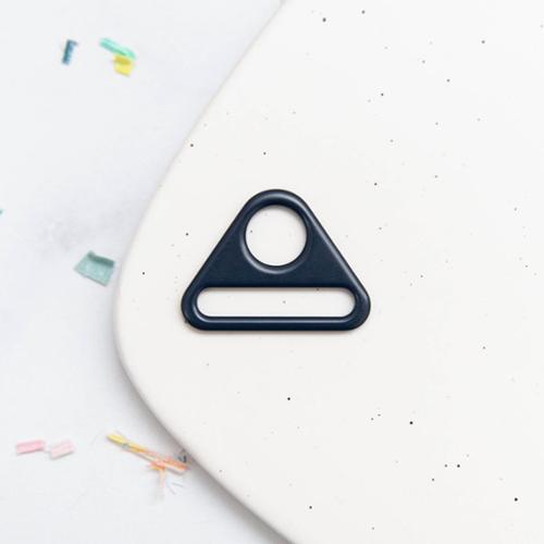 Rectangle Ring in Navy- 1.5"