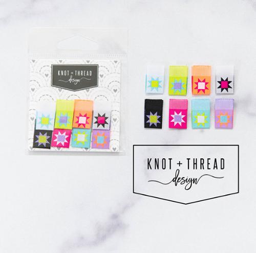 Knot + Thread Sawtooth Star Labels