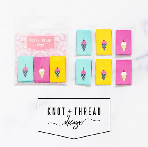 Knot + Thread Ice Cream Labels