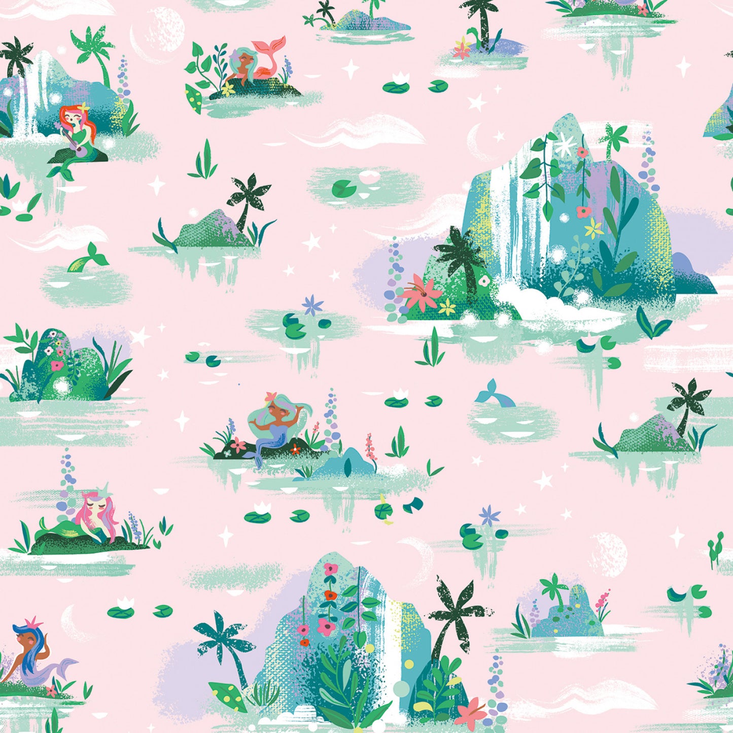 Forever Neverland Mermaid Lagoon in Pink