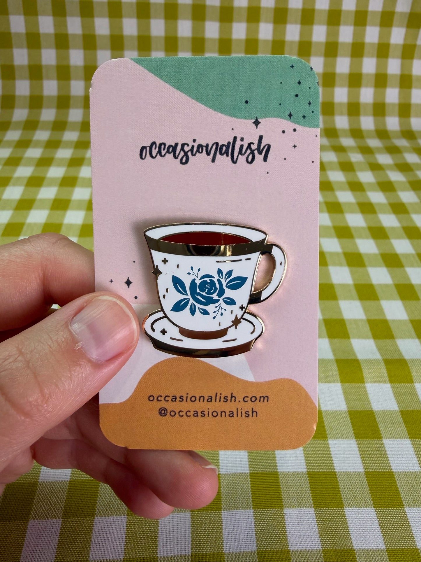 Occasionalish Teacup Enamel Pin