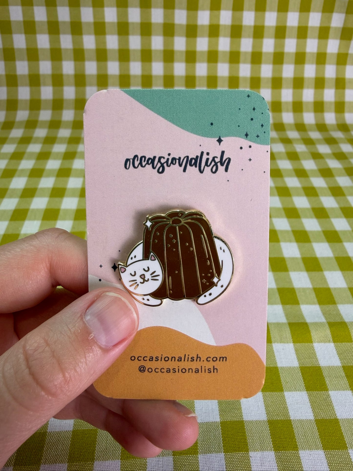 Occasionalish Canelé Cat Enamel Pin