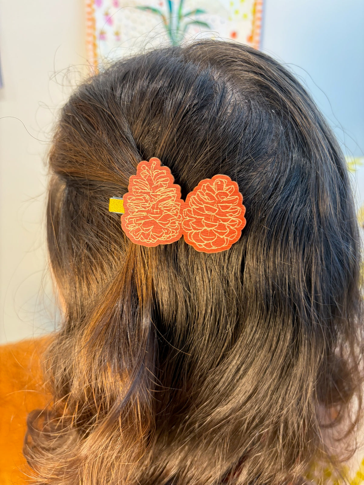 Oak Hollow Hair Clip: Pumpkin Patch