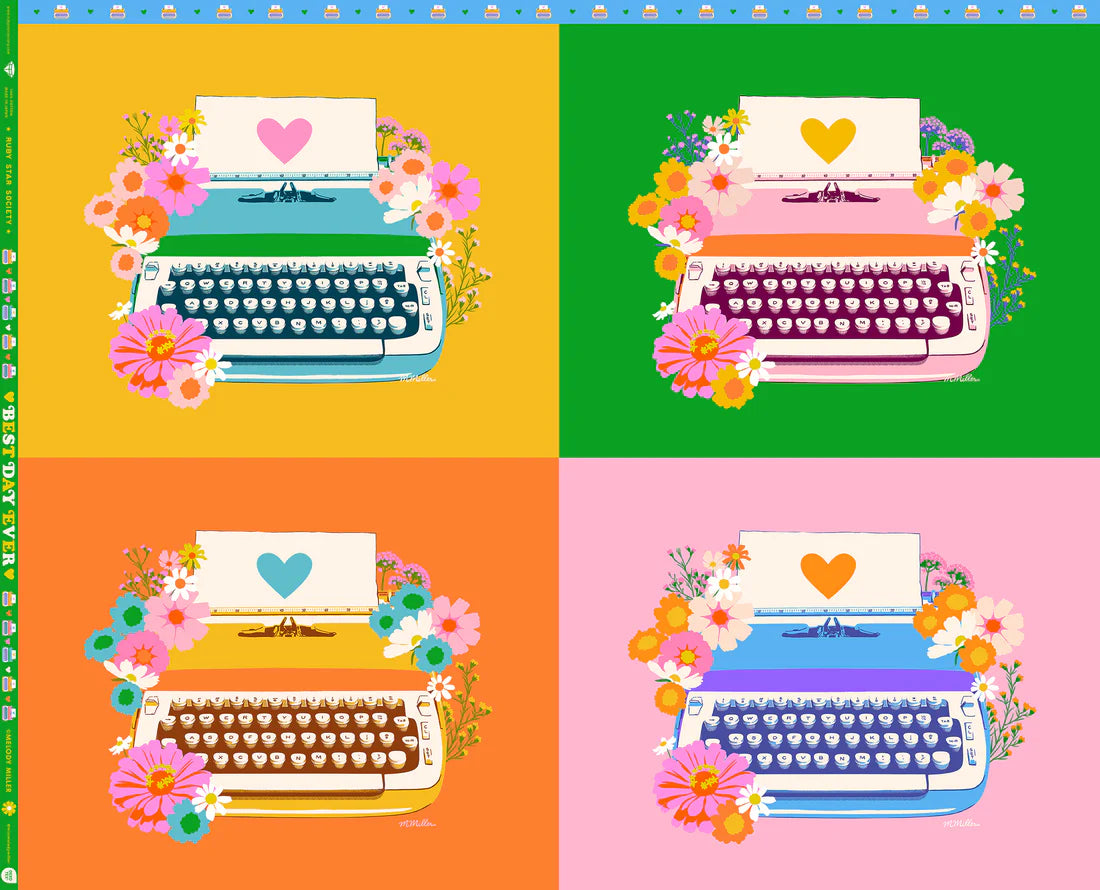 PREORDER Best Day Ever Typewriter Panel