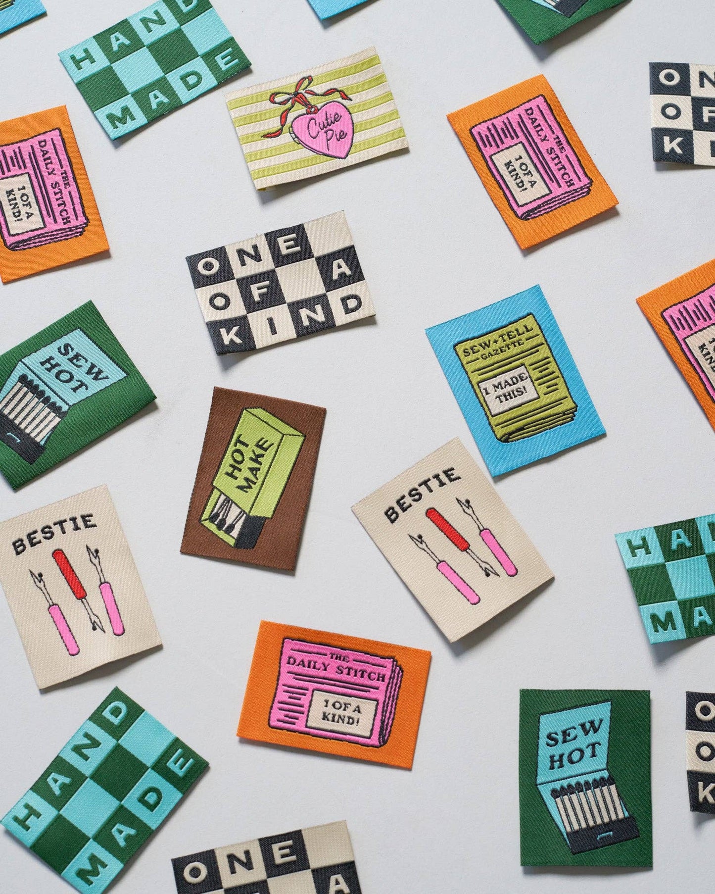 Matchy Matchy One of a Kind Checkerboard Large Garment Labels