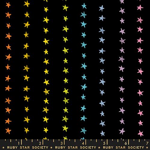 PREORDER RSS Daisy Days Starry Stripe in Multi on Black