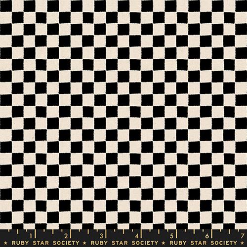 PREORDER CANVAS RSS Daisy Days Block Print Checks in Black