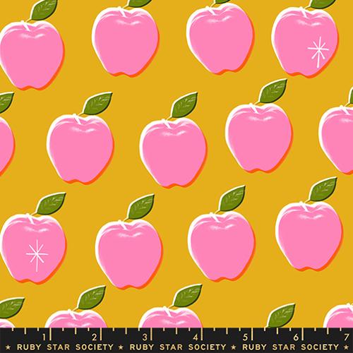 PREORDER RSS Sparkle Shopper Retro Apples in Goldenrod
