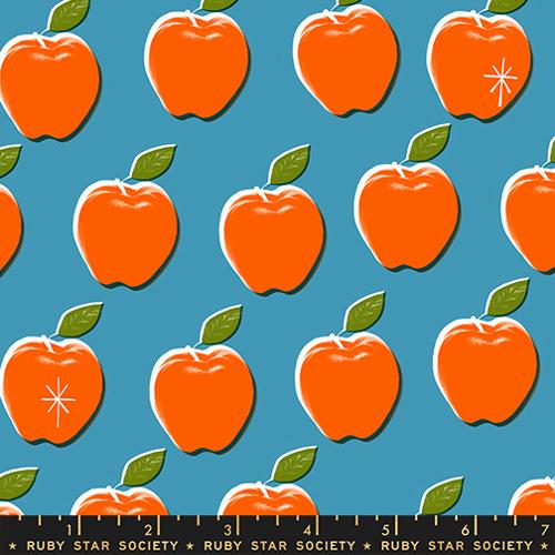 PREORDER RSS Sparkle Shopper Retro Apples in Vintage Blue