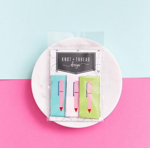Knot + Thread Pens Labels
