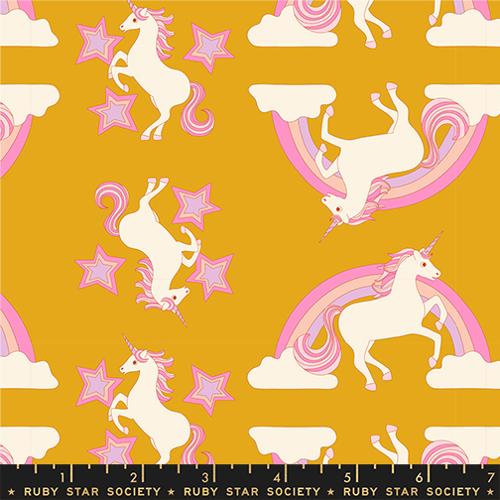 PREORDER RSS Sticker Book Unicorn in Goldenrod