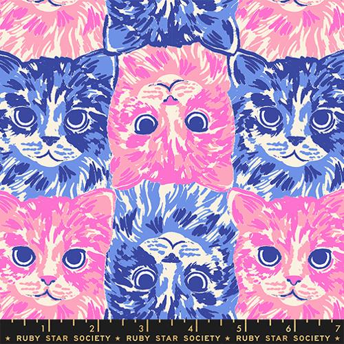 PREORDER RSS Oops All Cats Cat Checkers in Lindley Blue