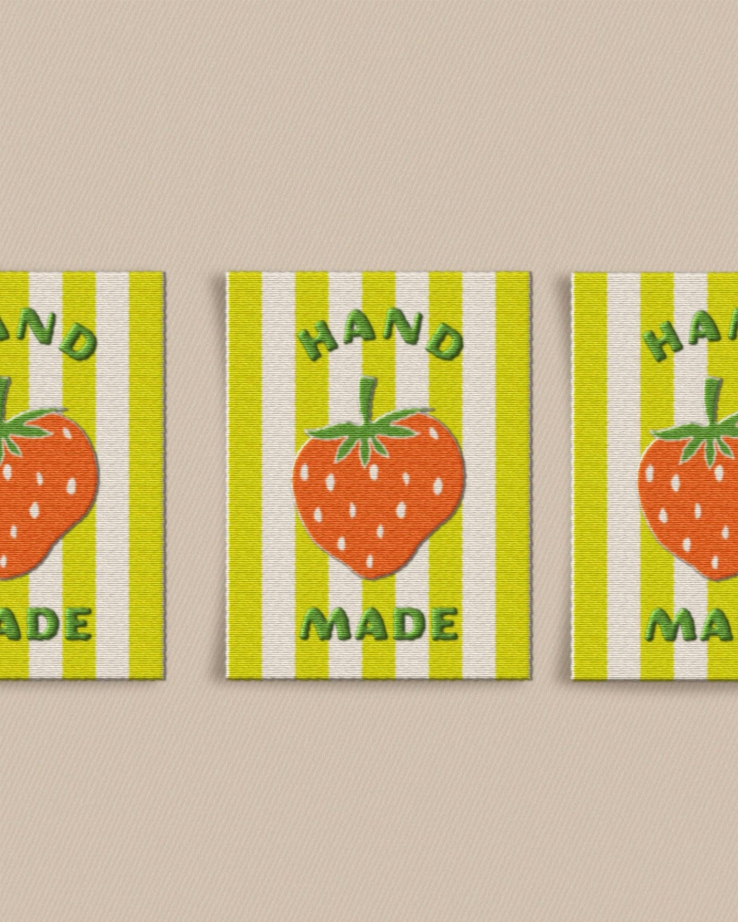Matchy Matchy Strawberry Large Garment Labels