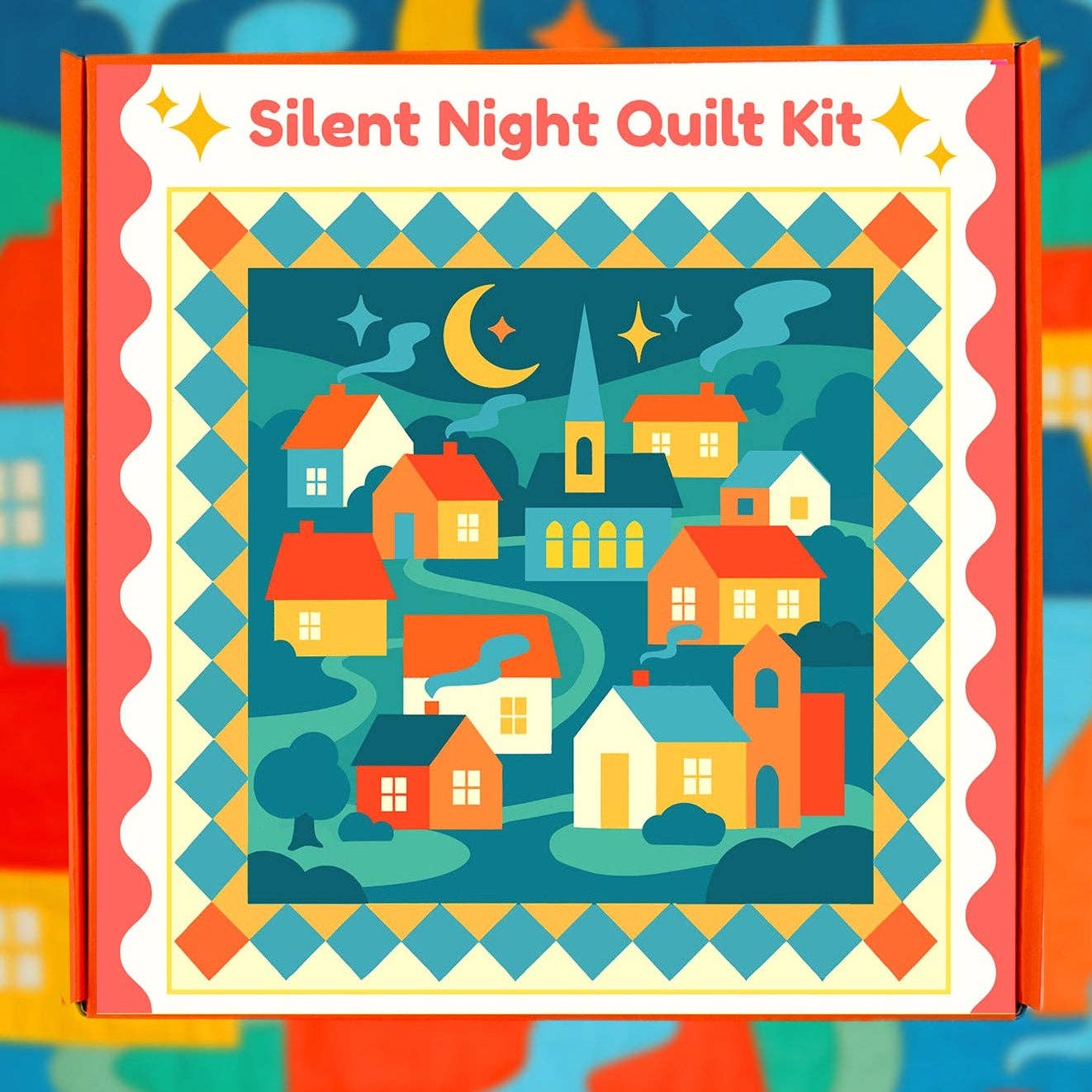 With Love by Kristy Silent Night Beginner Whole Cloth Quilt Kit - Sewing Kit