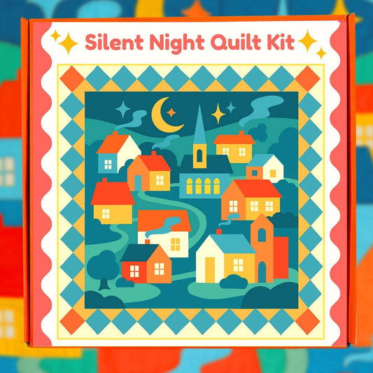 With Love by Kristy Silent Night Beginner Whole Cloth Quilt Kit - Sewing Kit