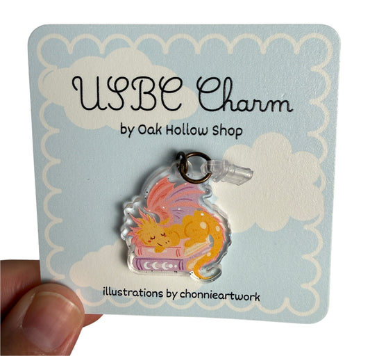 Sleeping Dragon USB-C Charm