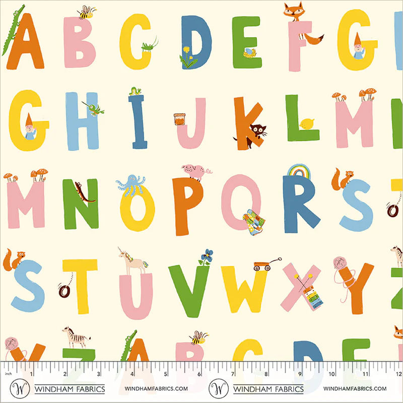 PREORDER Heather Ross Favorites Alphabet in Cream