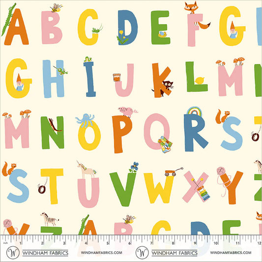 PREORDER Heather Ross Favorites Alphabet in Cream