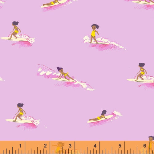 Tiny Surfers in Pink