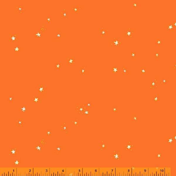 Hand Drawn Stars in Red Orange