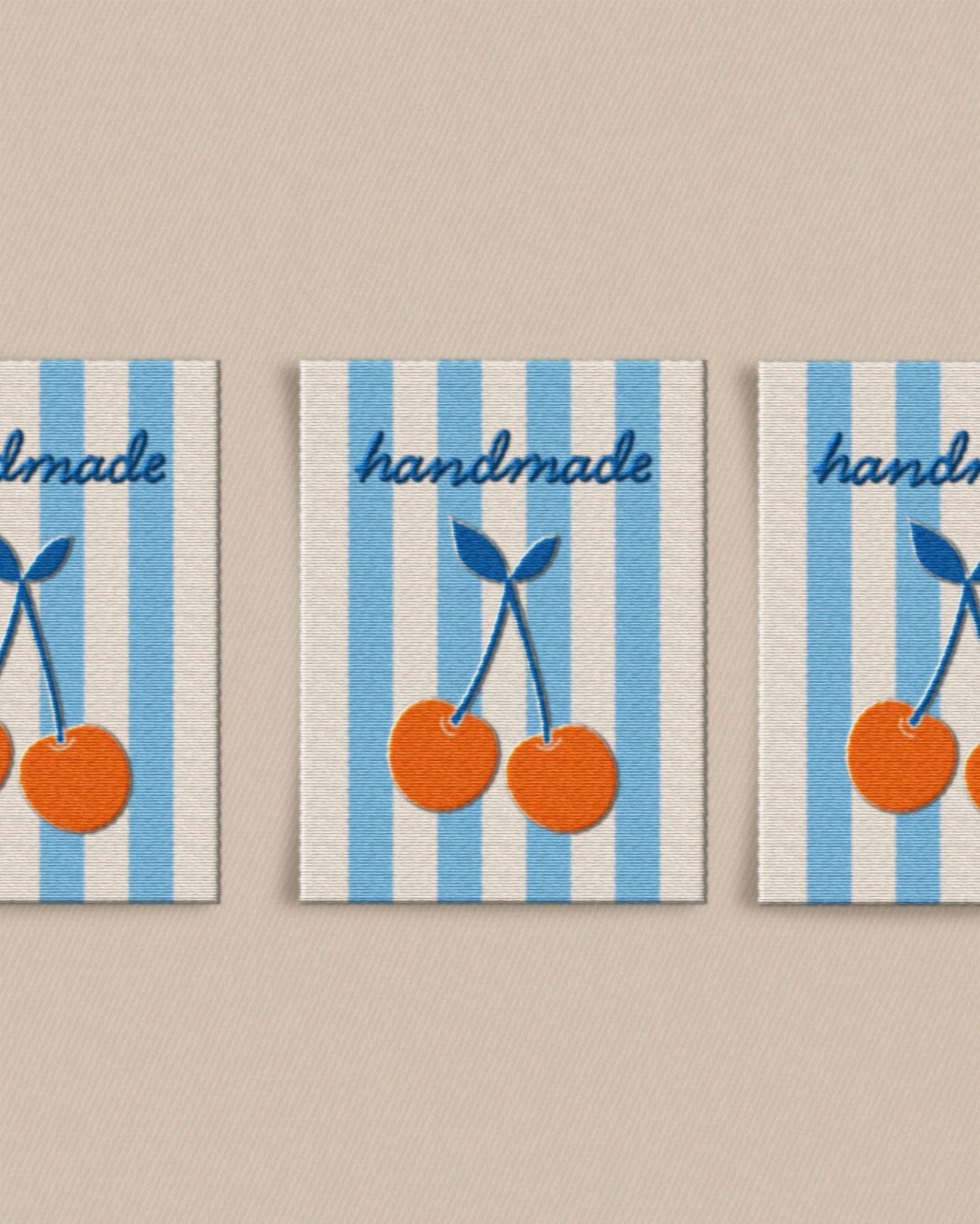 Matchy Matchy Handmade Cherry Large Garment Labels