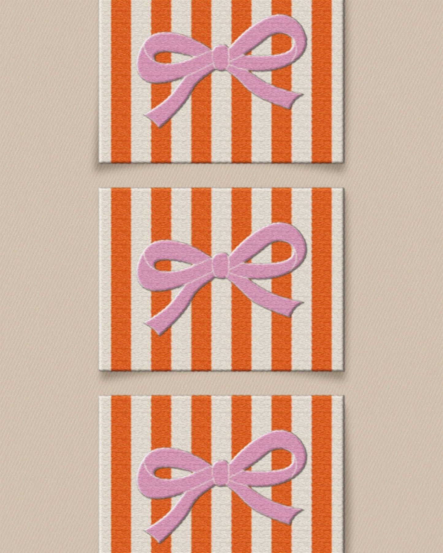 Matchy Matchy Pink Bow Large Garment Labels