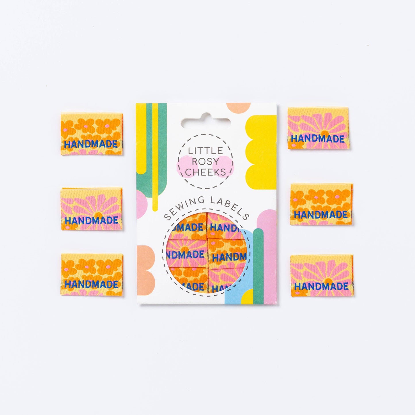 Little Rosy Cheeks- Handmade Flower Power Labels