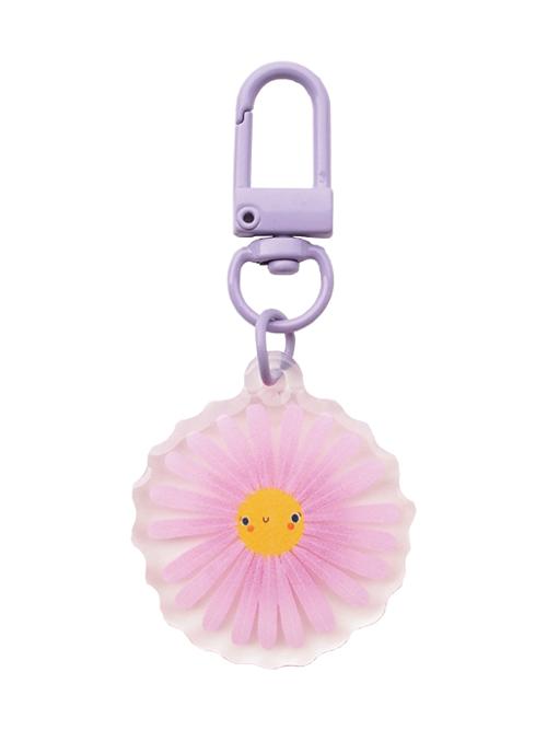 Zipper Glitter Charm Purple Aster