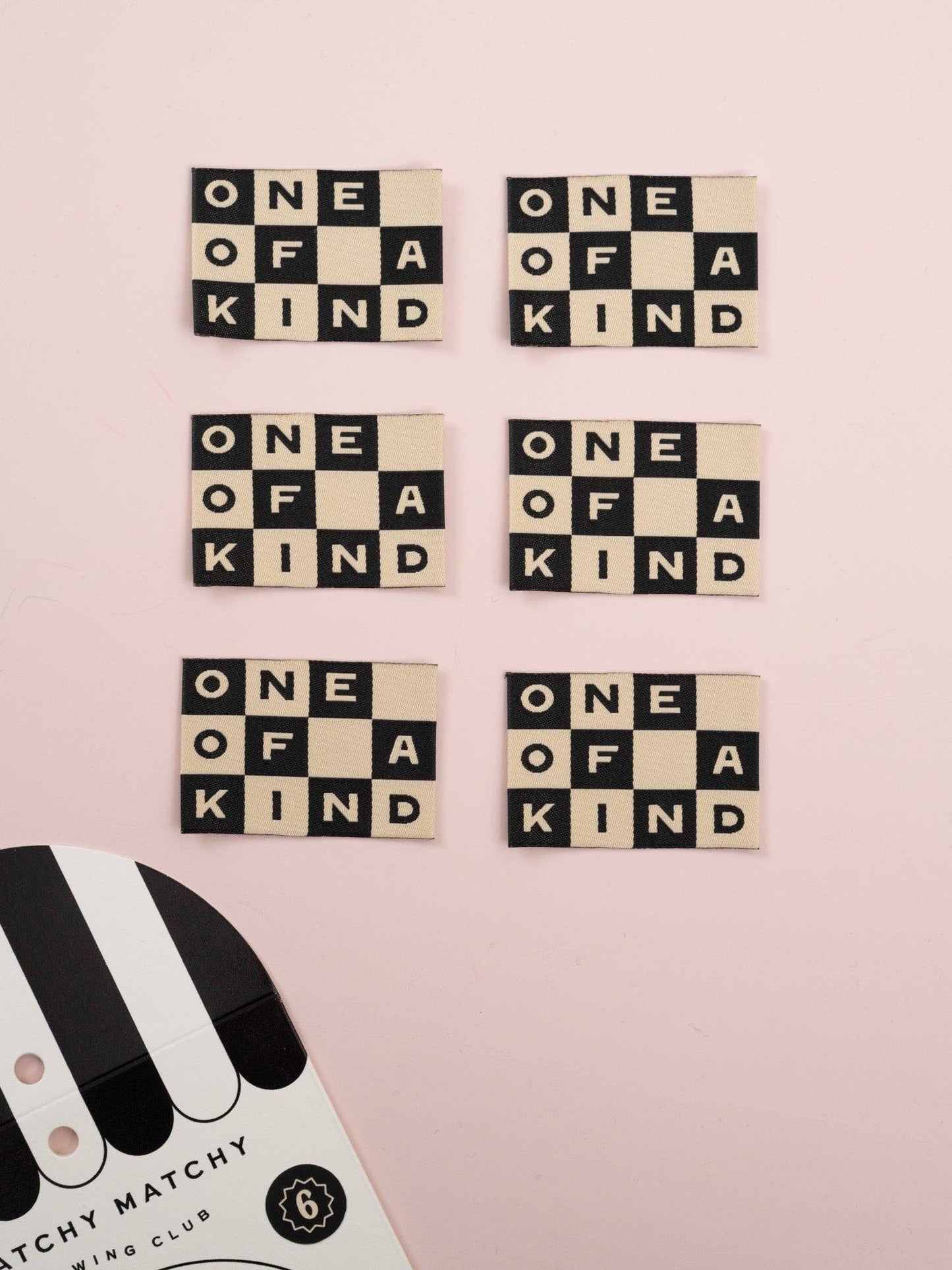 Matchy Matchy One of a Kind Checkerboard Large Garment Labels