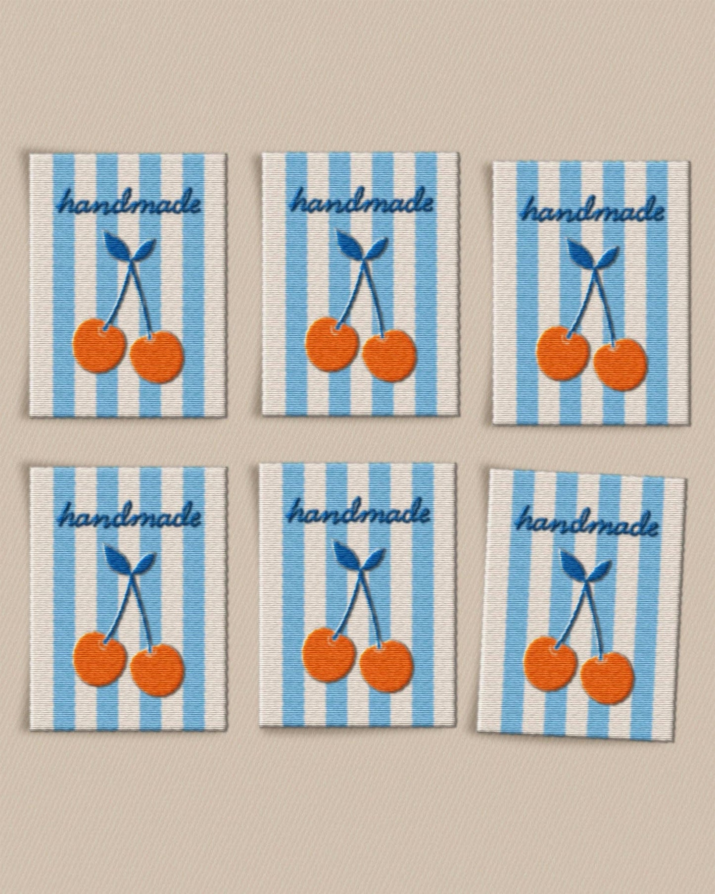 Matchy Matchy Handmade Cherry Large Garment Labels