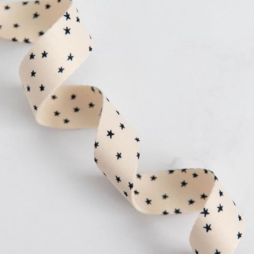 Starry Webbing Natural and Black 1"