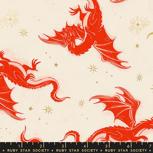 PREORDER RSS Fireglow Etched Dragons in Metallic Dark Ruby
