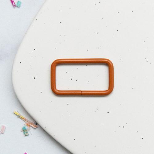 Rectangle Ring in Caramel - 1.5"
