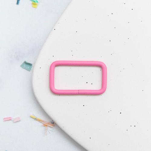 Rectangle Ring in Light Pink - 1.5"