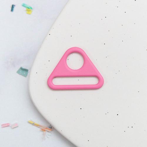 Triangle Ring in Light Pink - 1.5"