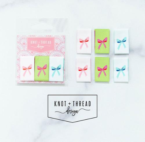 Knot + Thread Bows Labels