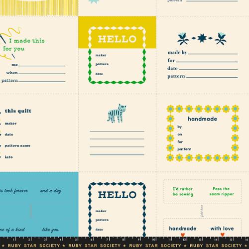 PREORDER RSS 1-800-Calico Thanks I Made This Panel Turquoise