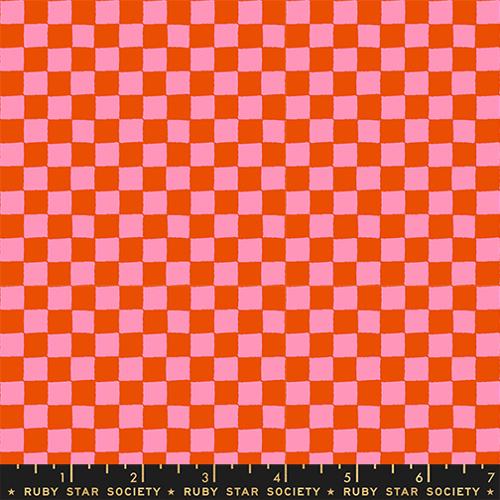 PREORDER RSS 1-800-Calico Block Print in Warm Red