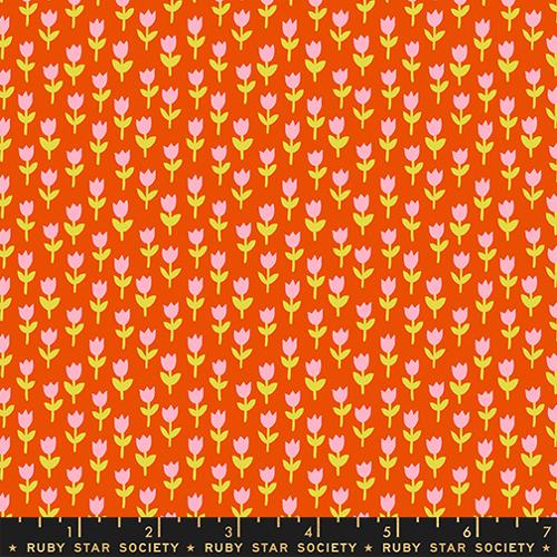 PREORDER RSS 1-800-Calico Tulips in Warm Red